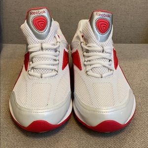 Pink and white Reebok Easytone sneakers